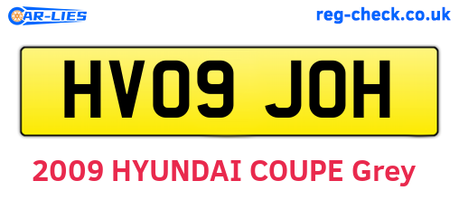 HV09JOH are the vehicle registration plates.