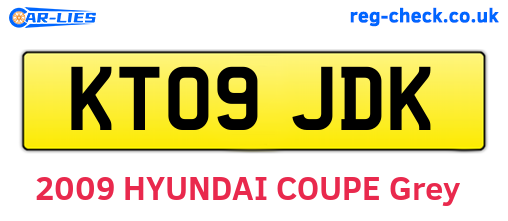 KT09JDK are the vehicle registration plates.