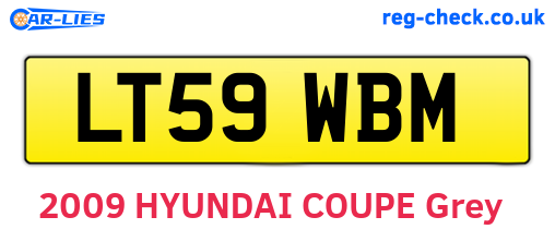 LT59WBM are the vehicle registration plates.