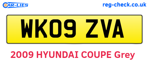 WK09ZVA are the vehicle registration plates.