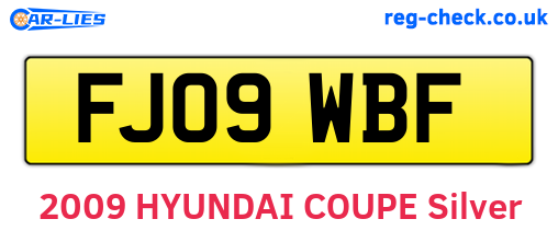 FJ09WBF are the vehicle registration plates.