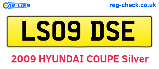 LS09DSE are the vehicle registration plates.