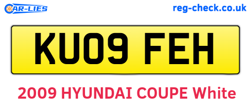 KU09FEH are the vehicle registration plates.