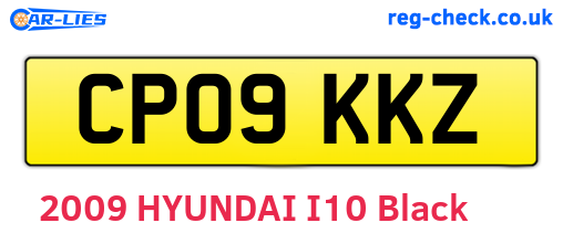 CP09KKZ are the vehicle registration plates.