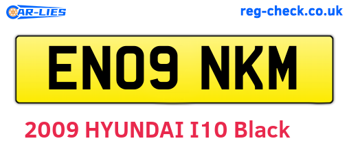 EN09NKM are the vehicle registration plates.