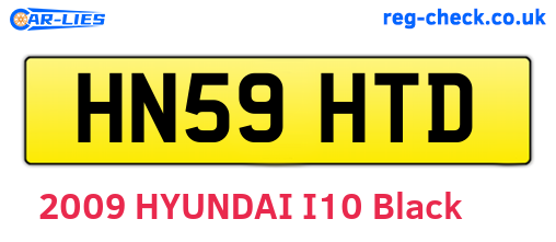 HN59HTD are the vehicle registration plates.