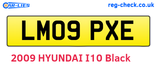 LM09PXE are the vehicle registration plates.