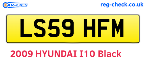 LS59HFM are the vehicle registration plates.