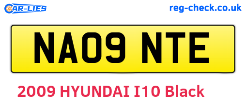 NA09NTE are the vehicle registration plates.