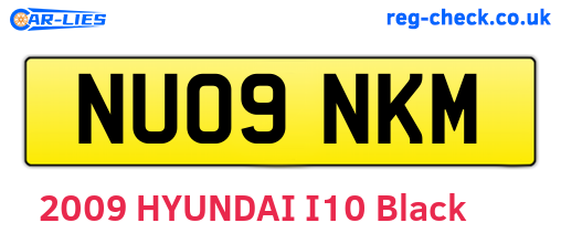 NU09NKM are the vehicle registration plates.