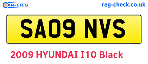 SA09NVS are the vehicle registration plates.
