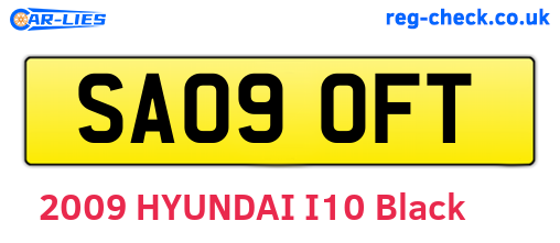 SA09OFT are the vehicle registration plates.