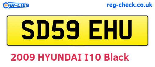 SD59EHU are the vehicle registration plates.