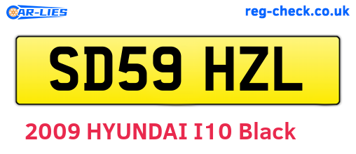 SD59HZL are the vehicle registration plates.