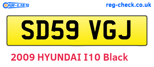 SD59VGJ are the vehicle registration plates.