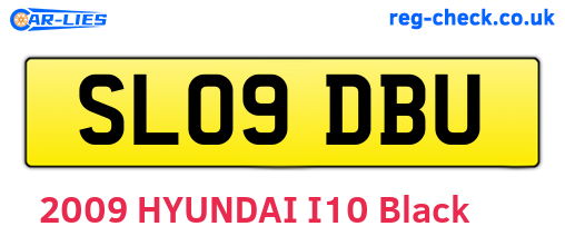SL09DBU are the vehicle registration plates.
