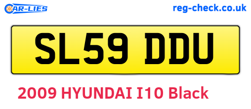 SL59DDU are the vehicle registration plates.