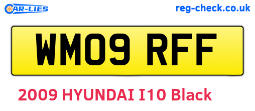 WM09RFF are the vehicle registration plates.