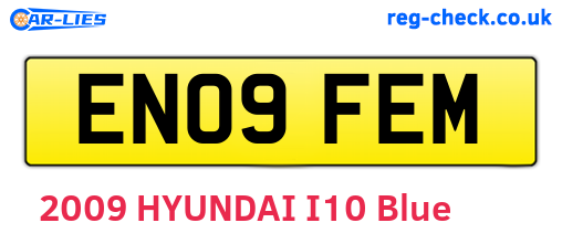 EN09FEM are the vehicle registration plates.