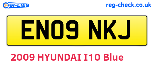 EN09NKJ are the vehicle registration plates.
