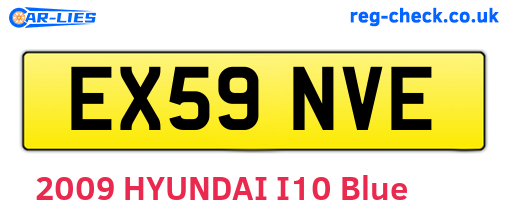 EX59NVE are the vehicle registration plates.