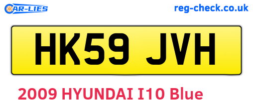 HK59JVH are the vehicle registration plates.