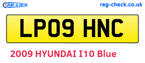 LP09HNC are the vehicle registration plates.