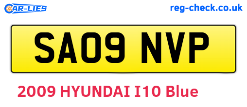 SA09NVP are the vehicle registration plates.