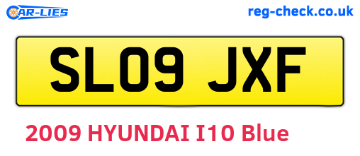 SL09JXF are the vehicle registration plates.