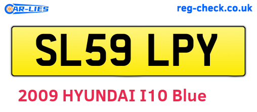 SL59LPY are the vehicle registration plates.