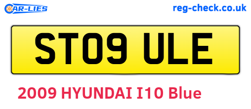 ST09ULE are the vehicle registration plates.