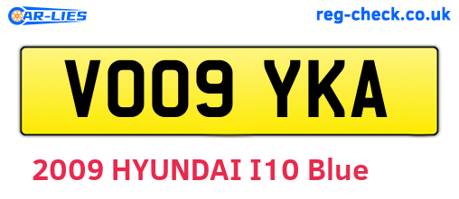 VO09YKA are the vehicle registration plates.