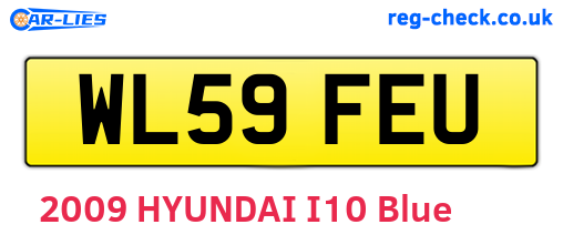 WL59FEU are the vehicle registration plates.