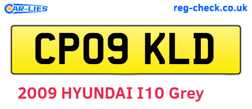 CP09KLD are the vehicle registration plates.