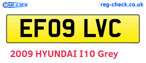 EF09LVC are the vehicle registration plates.