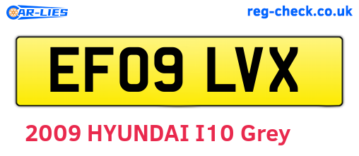 EF09LVX are the vehicle registration plates.