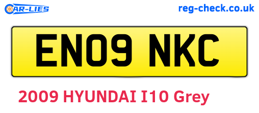 EN09NKC are the vehicle registration plates.