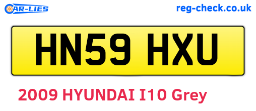 HN59HXU are the vehicle registration plates.