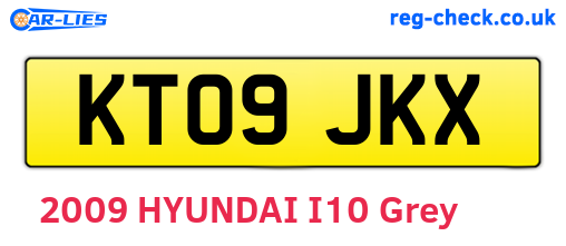 KT09JKX are the vehicle registration plates.