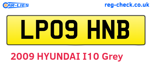 LP09HNB are the vehicle registration plates.