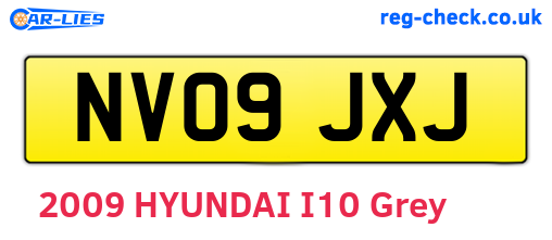 NV09JXJ are the vehicle registration plates.