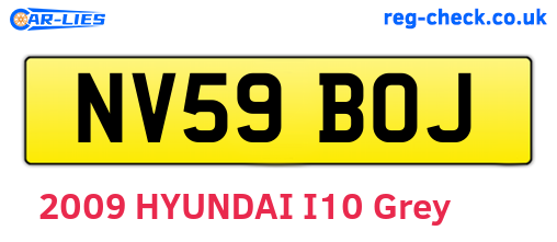 NV59BOJ are the vehicle registration plates.