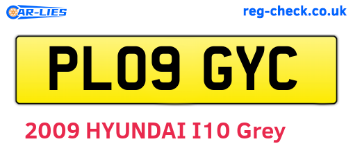 PL09GYC are the vehicle registration plates.
