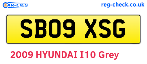 SB09XSG are the vehicle registration plates.