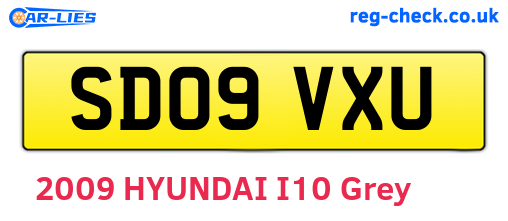 SD09VXU are the vehicle registration plates.