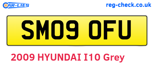 SM09OFU are the vehicle registration plates.