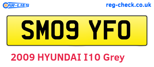 SM09YFO are the vehicle registration plates.