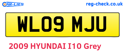 WL09MJU are the vehicle registration plates.