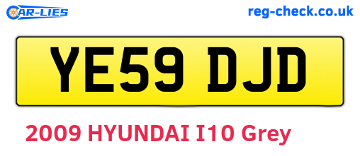 YE59DJD are the vehicle registration plates.