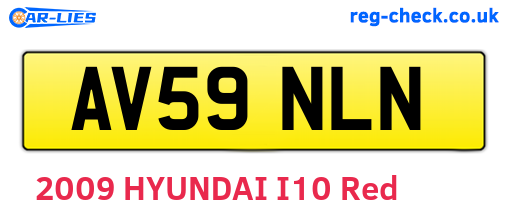 AV59NLN are the vehicle registration plates.